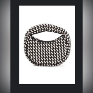 Black and White Woven Bag